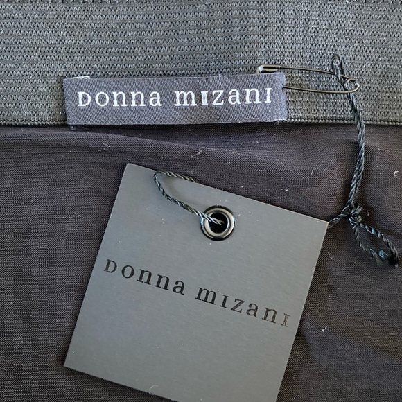 Donna Mizani Black Skirt NWT Sheer Mesh Layered Stretch Pull On Pencil Midi - Picture 8 of 11